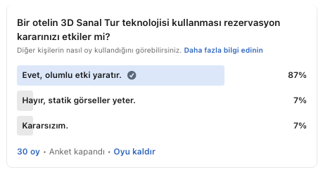 Sanal Tur Anket